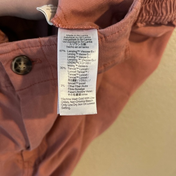 Madewell The Neale Dried Rose Drapeweave Pants Size 10 - Picture 10 of 10